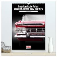 Produktbild: Amerikanische Autos aus den Jahren 1957 bis 1976 Frontansichten (hochwertiger Premium Wandkalender 2026 DIN A2 hoch), Kunstdruck in Hochglanz