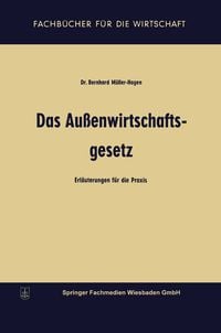 Produktbild: Das Au&szlig;enwirtschaftsgesetz