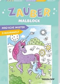 Produktbild: Zaubermalblock. Magische Muster. Einhornwelt