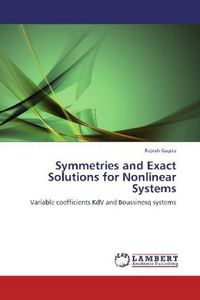 Produktbild: Gupta, R: Symmetries and Exact Solutions for Nonlinear Syste