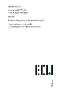 Produktbild: Substanzbegriff und Funktionsbegriff