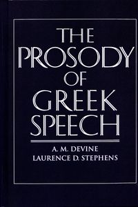 Produktbild: The Prosody of Greek Speech