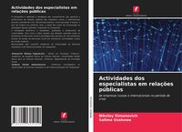 Produktbild: Actividades dos especialistas em rela&ccedil;&otilde;es p&uacute;blicas
