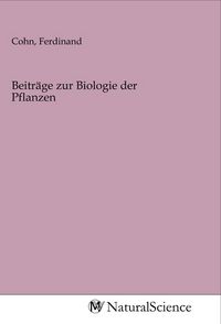 Produktbild: Beitr&auml;ge zur Biologie der Pflanzen