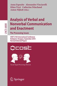 Produktbild: Analysis of Verbal and Nonverbal Communication and Enactment.The Processing Issues