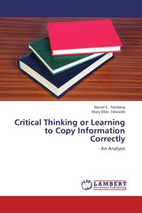 Produktbild: Critical Thinking or Learning to Copy Information Correctly