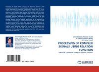 Produktbild: PROCESSING OF COMPLEX SIGNALS USING RELATION FUNCTION