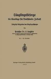 Produktbild: S&auml;uglingsf&uuml;rsorge, die Grundlage f&uuml;r Deutschlands Zukunft