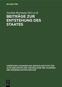 Produktbild: Beitr&auml;ge zur Entstehung des Staates