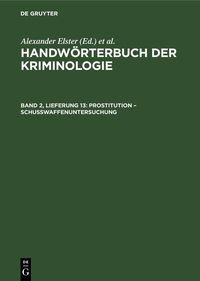 Produktbild: Prostitution - Schu&szlig;waffenuntersuchung