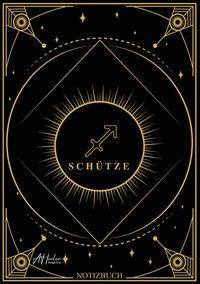 Produktbild: Edles Notizbuch Sternzeichen Sch&uuml;tze | Designed by Alfred Herler