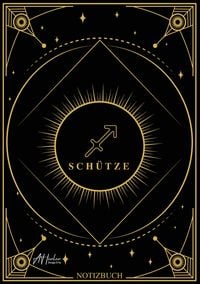 Produktbild: Edles Notizbuch Sternzeichen Sch&uuml;tze | Designed by Alfred Herler