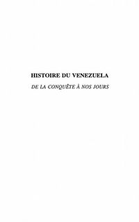 Produktbild: Histoire Du Venezuela