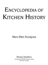 Produktbild: Encyclopedia of Kitchen History
