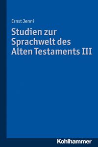 Produktbild: Studien zur Sprachwelt des Alten Testaments III