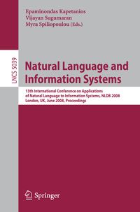 Produktbild: Natural Language and Information Systems