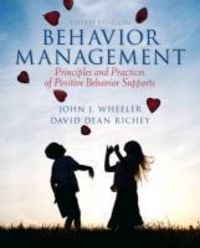 Produktbild: Behavior Mgmt Rev/e 3/e