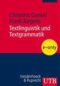 Produktbild: Textlinguistik und Textgrammatik