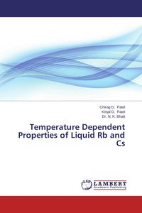 Produktbild: Temperature Dependent Properties of Liquid Rb and Cs