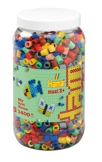 Produktbild: Hama 8543 - My first Hama B&uuml;gelperlen Maxi 3+, Dose mit ca. 1400 St&uuml;ck, Vollton Mix69