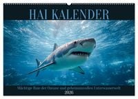 Produktbild: Hai Kalender - M&auml;chtige Haie der Ozeane und geheimnisvollen Unterwasserwelt (Wandkalender 2026 DIN A2 quer), CALVENDO Monatskalender