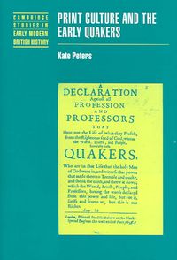 Produktbild: Print Culture and the Early Quakers