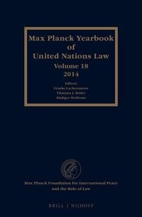 Produktbild: Max Planck Yearbook of United Nations Law, Volume 18 (2014)