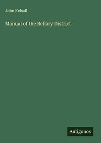 Produktbild: Manual of the Bellary District