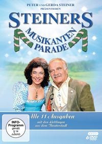 Produktbild: Peter Steiners Musikantenparade - Gesamtedition (Alle 11 Ausgaben der Theaterstadl-Spin-off-Reihe) [6 DVDs] (Fernsehjuwelen)