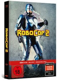 Produktbild: RoboCop 2 - Limitiertes 3-Disc-Mediabook - Cover A (4K Ultra HD + Blu-ray + Bonus-Blu-ray)