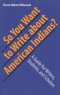 Produktbild: So You Want to Write About American Indians?