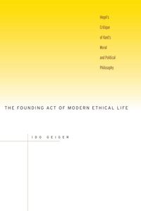 Produktbild: The Founding Act of Modern Ethical Life