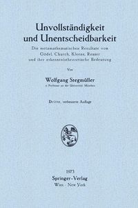 Produktbild: Unvollst&auml;ndigkeit und Unentscheidbarkeit