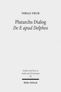 Produktbild: Plutarchs Dialog De E apud Delphos