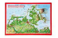 Produktbild: Reliefpostkarte Vorpommern K&uuml;ste