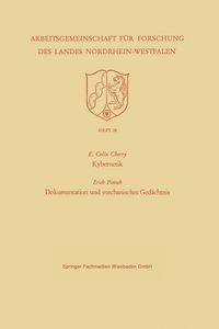 Produktbild: Kybernetik. Dokumentation und mechanisches Ged&auml;chtnis