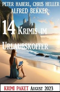 Produktbild: 14 Krimis im Urlaubskoffer August 2023