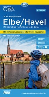 Produktbild: BVA ADFC Regionalkarte Elbe/Havel, mit Knotenpunkten 1:75.000