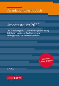 Bild vom Artikel Veranlagungshandb. Umsatzsteuer 2022, 65. A. vom Autor Institut der Wirtschaftsprüfer in Deutschland e.V.