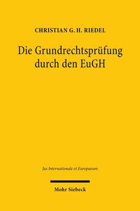 Produktbild: Die Grundrechtspr&uuml;fung durch den EuGH
