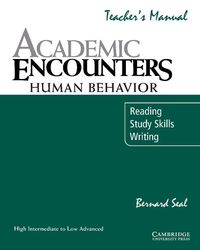 Produktbild: Seal, B: Academic Encounters: Human Behavior Teacher's Manua