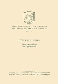 Produktbild: Gegenwartsprobleme der Asylgew&auml;hrung