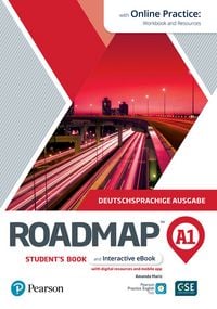Produktbild: Roadmap A1 German edition Students&rsquo; Book and eBook, with Online Practice, Digital Resources & Mobile App