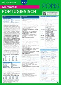 Produktbild: PONS Grammatik auf einen Blick Portugiesisch