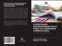 Produktbild: Statistiques Math&eacute;matiques De Et Pour Les Strat&eacute;gies Curriculaires