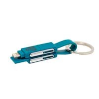 Produktbild: Legami 6-in-1-Ladekabel als Schl&uuml;sselanh&auml;nger - Petrol Blau