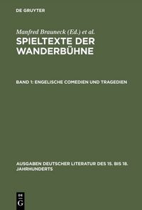 Produktbild: Engelische Comedien und Tragedien