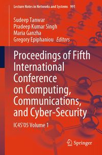 Produktbild: Proceedings of Fifth International Conference on Computing, Communications, and Cyber-Security