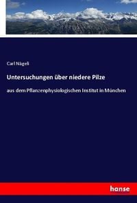 Produktbild: Untersuchungen &uuml;ber niedere Pilze