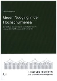 Produktbild: Hartmann, L: Green Nudging in der Hochschulmensa